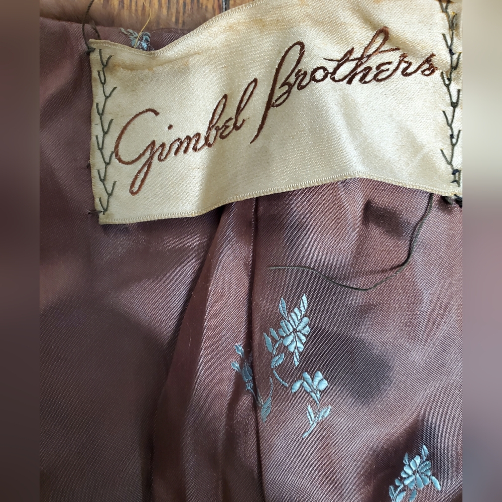 Vintage Original Gimbel Brothers 1930s Genuine Mink Fur Stole Shawl Broun One Sz - Picture 12 of 13